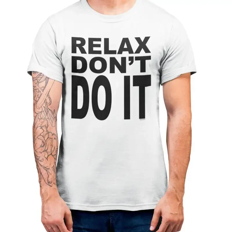 Mens Relax Dont Do It T Shirt Funny Fancy Dress 80S Music Frankie 1980S