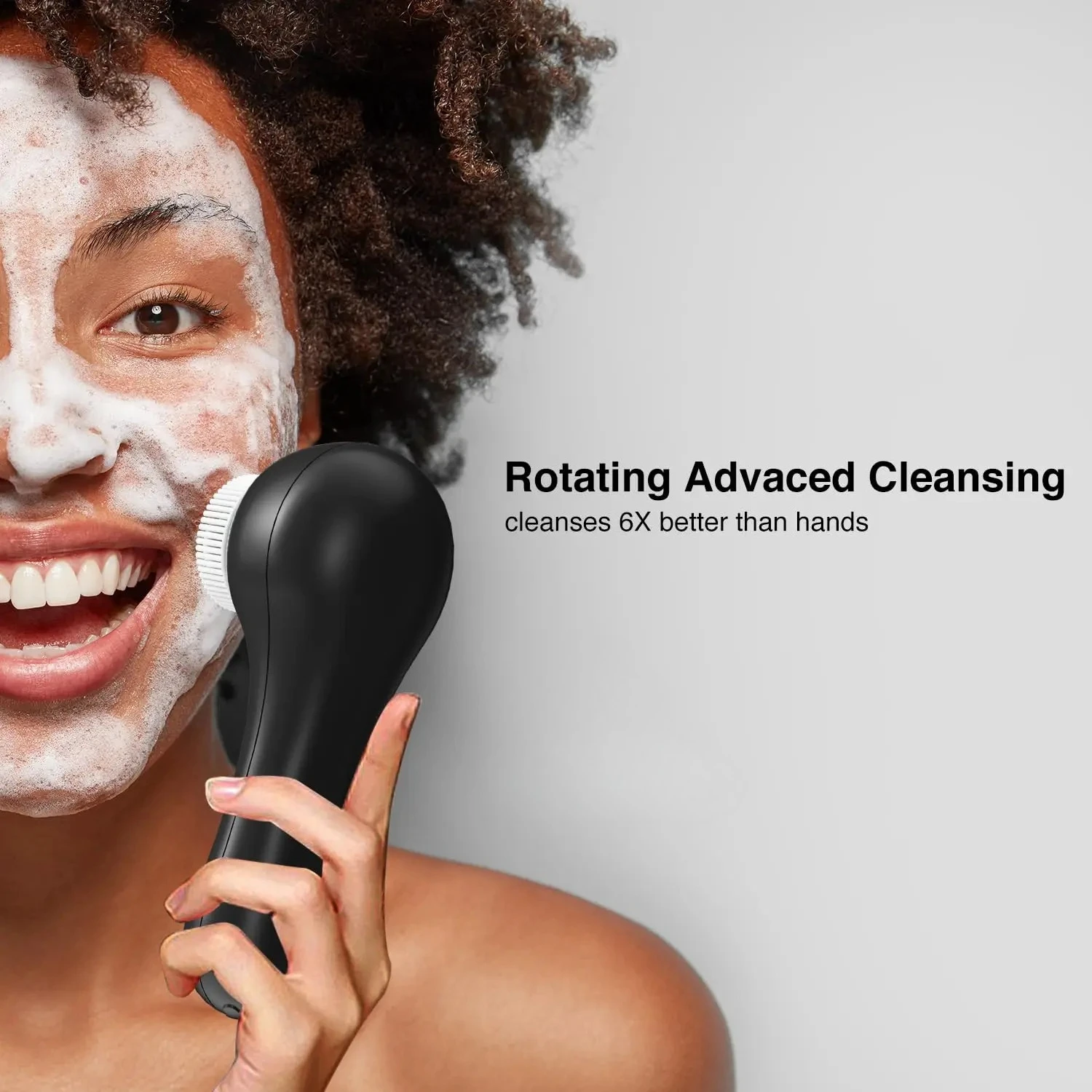 Electric Facial Exfoliating Brush, Face Cleansing Brush With 5 Brush Heads for Exfoliation, Massage & Deep Skin Cleaning