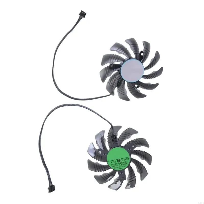 Y88B 75mm 12V 4Pin رسومات مروحة تبريد بطاقة 3060TI 3070 3070TI RTX3070 مروحة VGA كما استبدال المروحة CF9010U12D