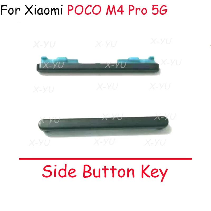 For Xiaomi Mi Poco M4 M5 M6 Pro 5G Power Button ON OFF Volume Up Down Side Button Key Replacement Parts