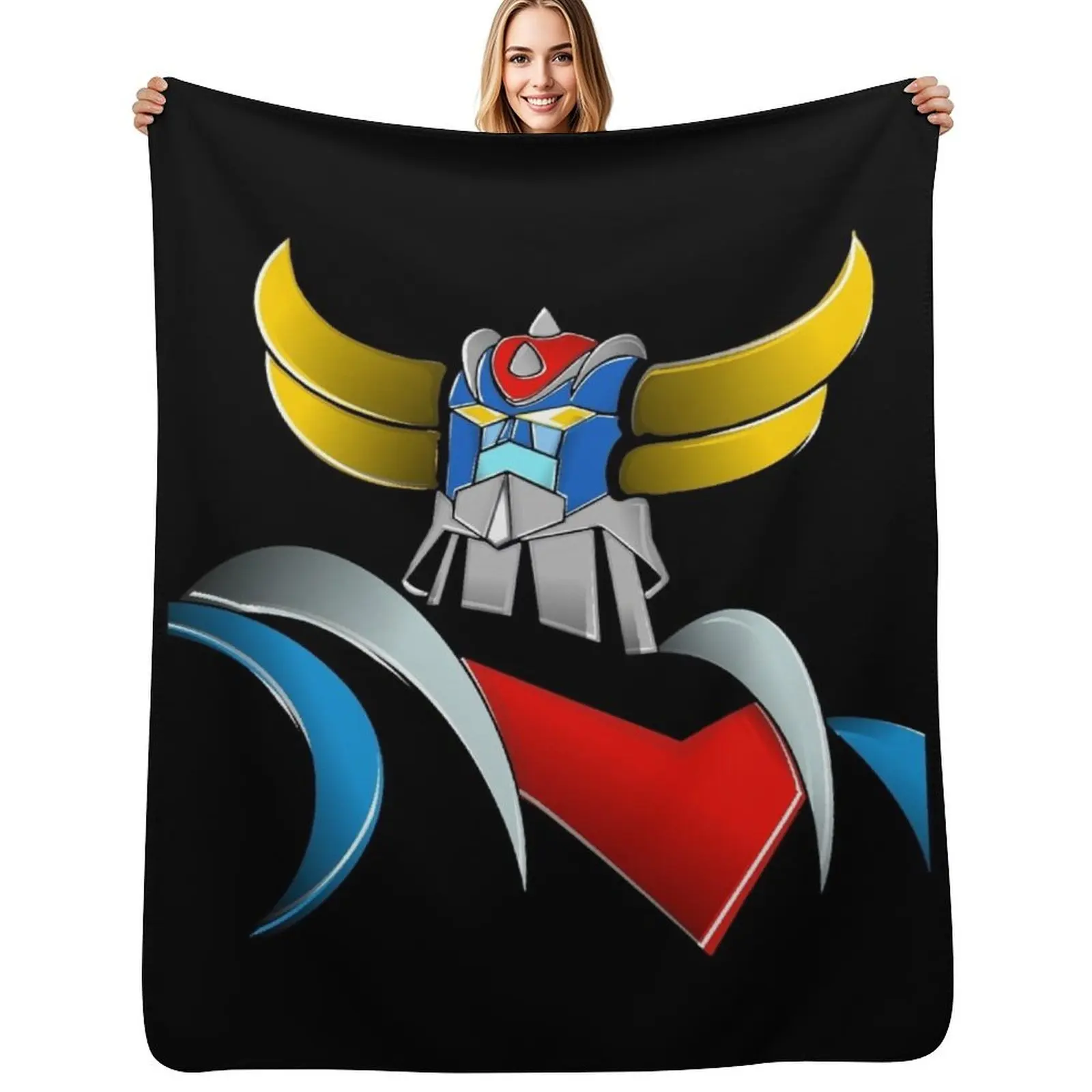 Goldorak, Grendizer Throw Blanket Decorative Throw For Baby Blankets For Bed Cute Plaid Luxury Designer Plaid Blankets