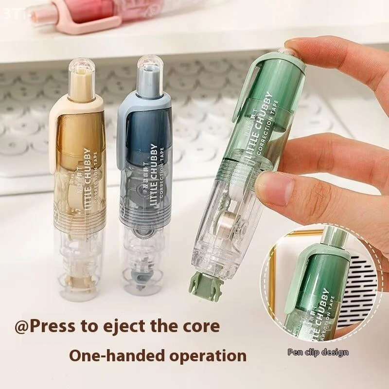 Cute Dots Glue Tape Double-Sided Adhesive Roller Pushable&Refillable For Kids Girls DIY Photo Album School Stationery Supplies