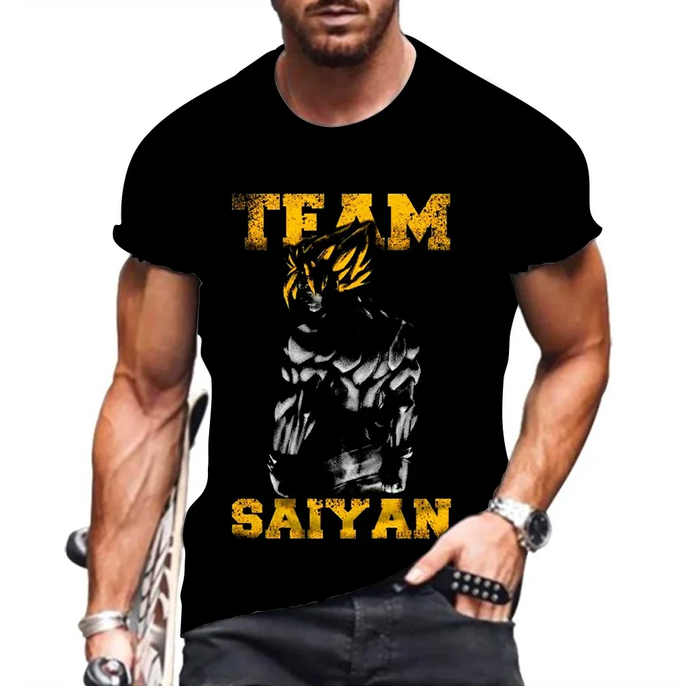 

Children's High Quality Clothing Vegeta Streetwear Fashion Hip Hop Goku New Dragon Ball Z T Shirts Essentials Men's T-shirt Tops