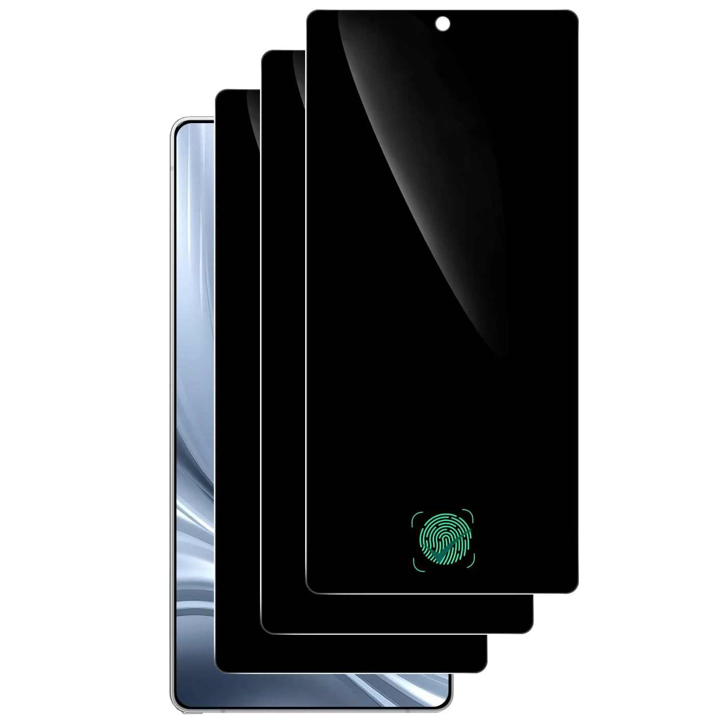 

[3 Pack] Fingerprint Unlock Support,Anti Spy Privacy Filter Tempered Glass Film Screen Protector For Samsung Galaxy S26 Ultra