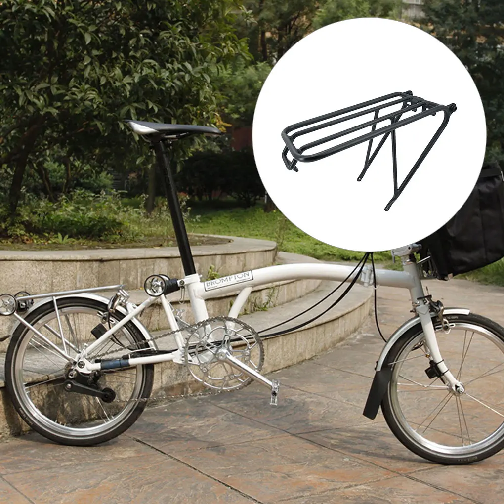

Складная задняя стойка для велосипеда, профессиональная моющаяся школьная сумка, багажник, уличный велосипедный держатель, замена для Brompton Silver