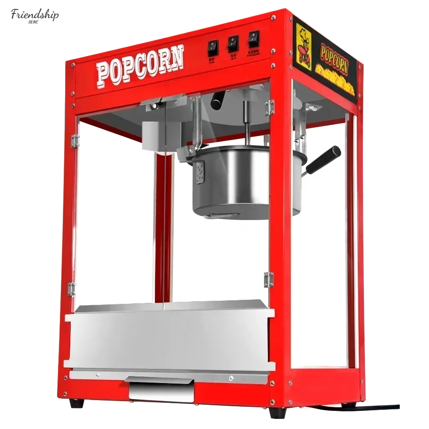 Commercial popcorn machine. New. Spherical. Fully automatic electric. New style. Bud flower popping grain machine.