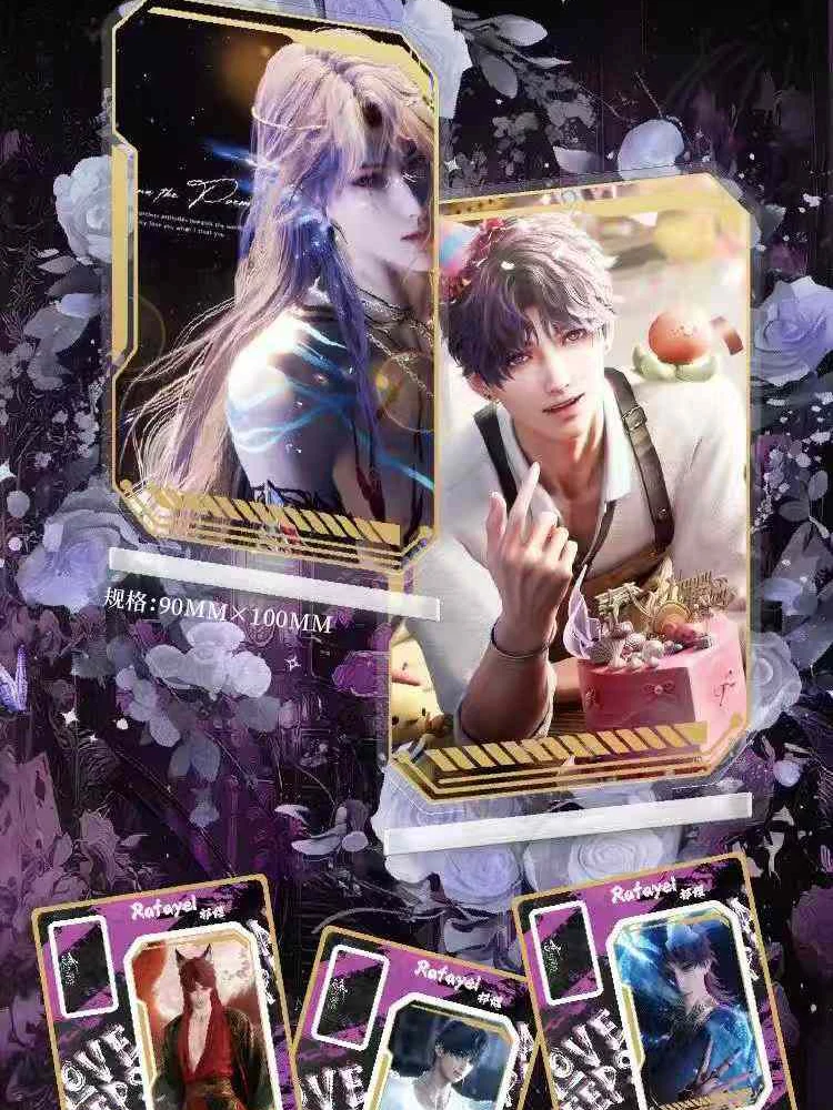 Set di standee in acrilico Love And Deepspace Collezione di supporti fai-da-te Magnete per frigorifero rotante 9x10 cm Anime