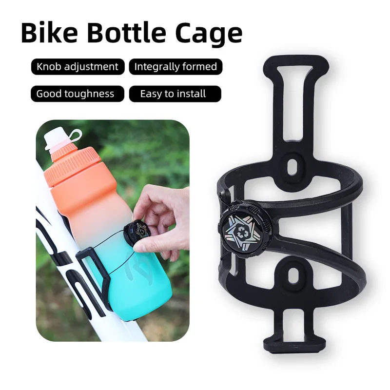 TTPRO Universal Bike Bottle Cage Adjustable 68-90mm  Case Fit for Most Water Bottles Impact Resistant & Anti-Twist