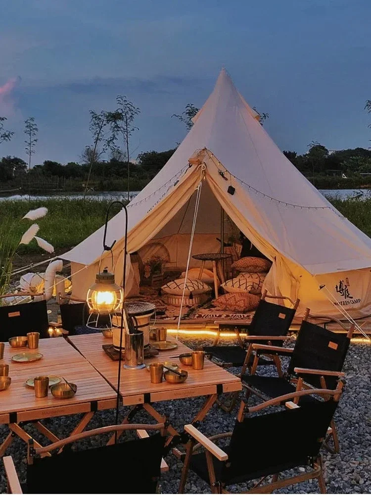 JJYurts Tent Campground Picnic Outdoor Hotel Camping Overnight Rain-Proof Equipment