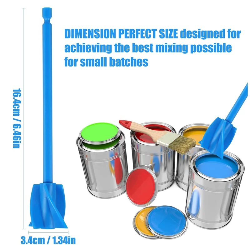 2er Pack Harz mischer paddel, Epoxid mischer aufsatz für Bohrer, wieder verwendbarer Farb mischer, für Epoxidharz, Keramik glasur, Silikon