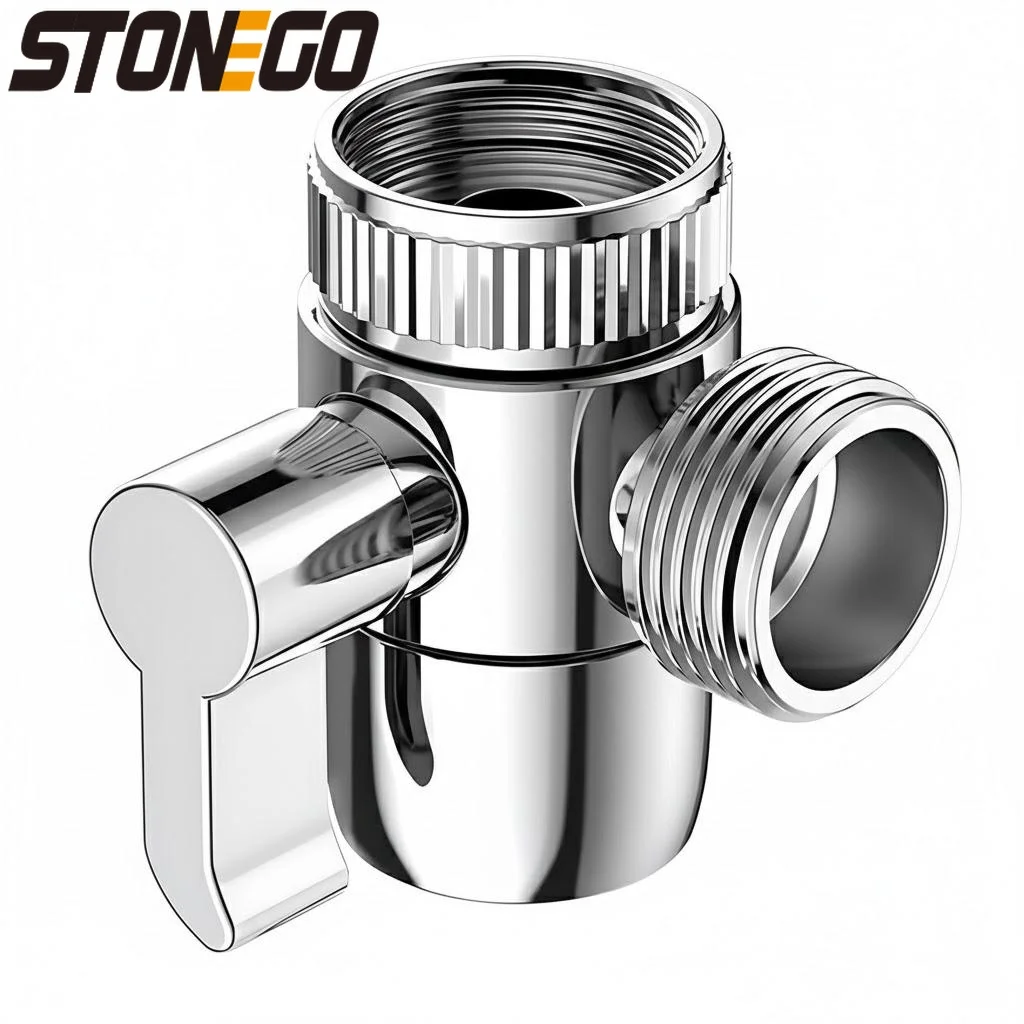

3 Way Diverter Valve for Handheld Shower Kitchen Sink Faucet Splitter Universal Shower Head Adapter for Bathroom Installation