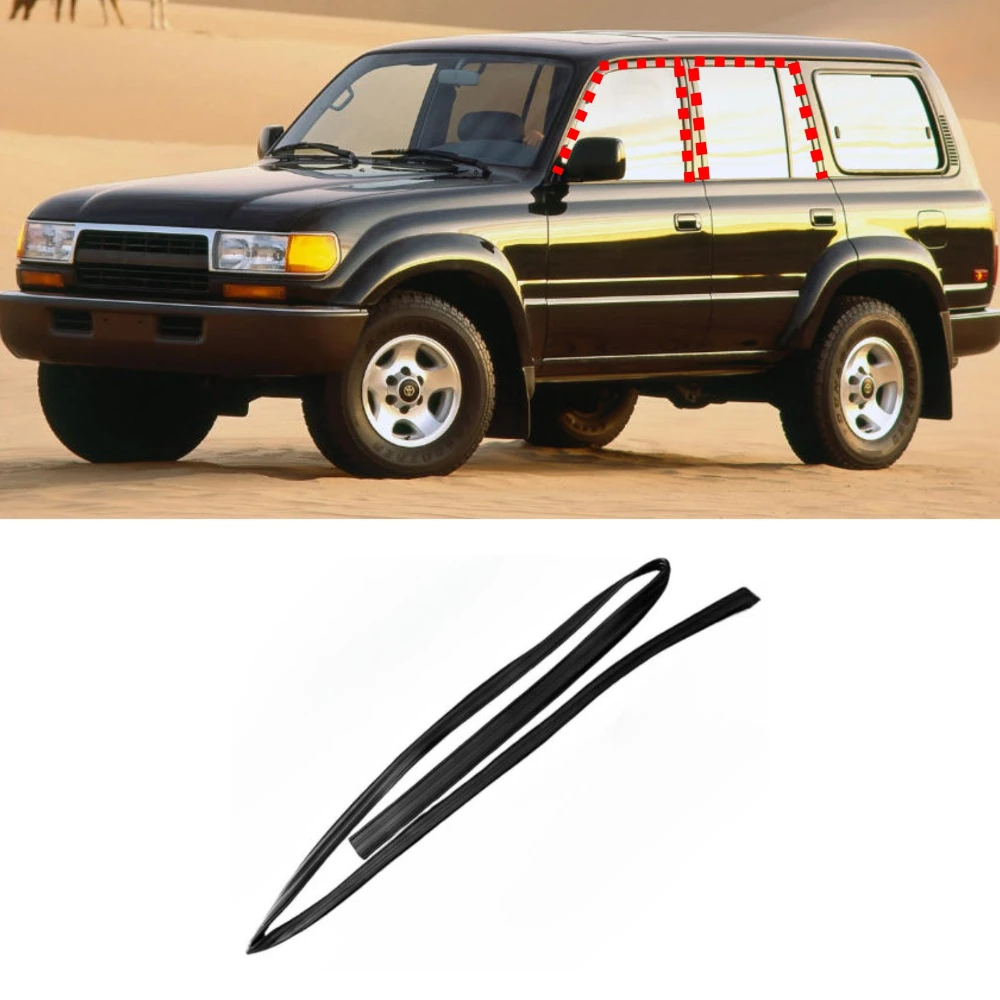 1 Piece Window Seal Door Glass Run for Toyota Land Cruiser LC80 FJ80 1991-1997 Weatherstrip Shell for LX450 68151-60010