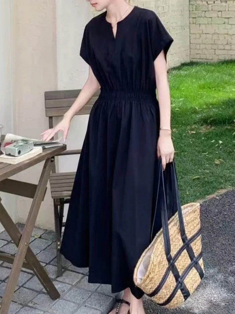 

Ele Women's Dr Waist-Cinching Slimming Skirt Summer Trend Street Sle ort Sve Polyester Princ Gown