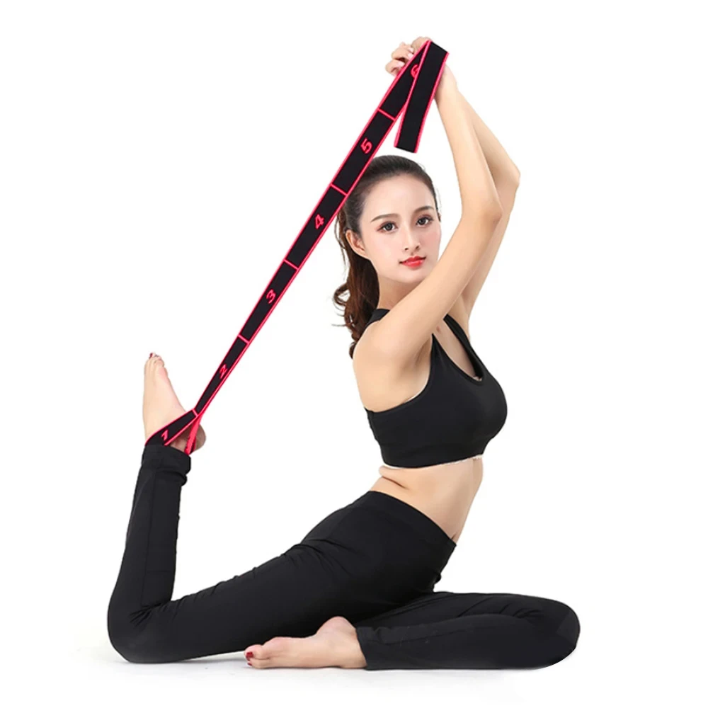 8/10 Abschnitte Tanz Widerstand Band Yoga Stretching Pilates Fitness Digitale Elastizität Elastische Stretch Training Spannung Gürtel – Detail 10