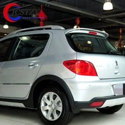 For Peugeot 206 207  Spoiler High Quality ABS Material Car Rear Wing Primer Color Rear Spoiler For Peugeot 307 Spoiler 2006-2012
