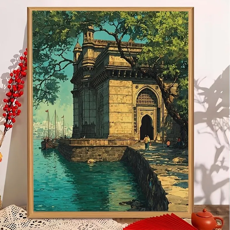 500/1000/1200/2000PCS Puzzles for Adults Lakeshore Architecture,Jigsaw Puzzles Brain Challenge Game Gift Home Decor