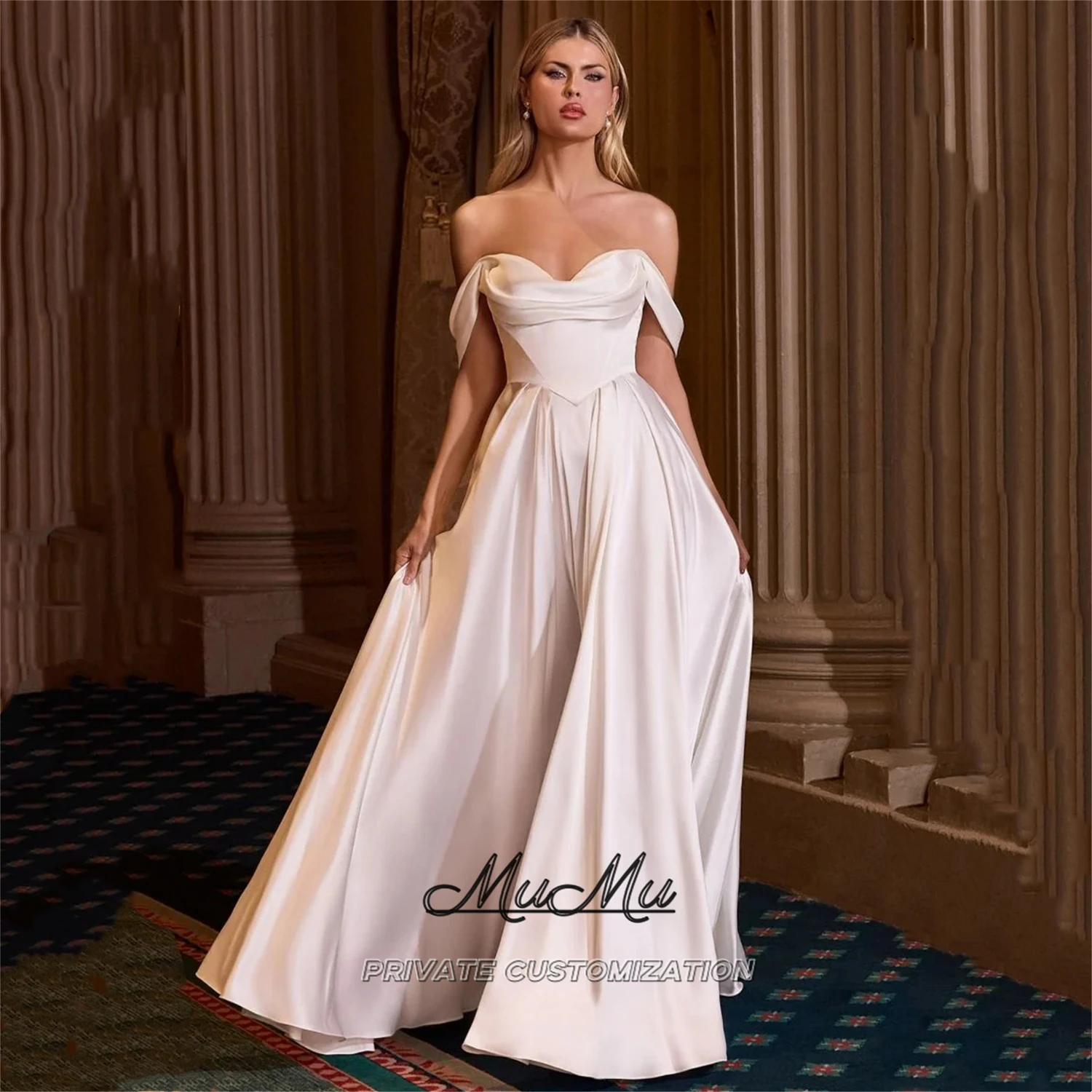 

MuMu Customized Wedding Guest Elegant Long Evening Dress 2025 Luxury From Dresses Woman Sharon Happy Evening Dresses White Dress