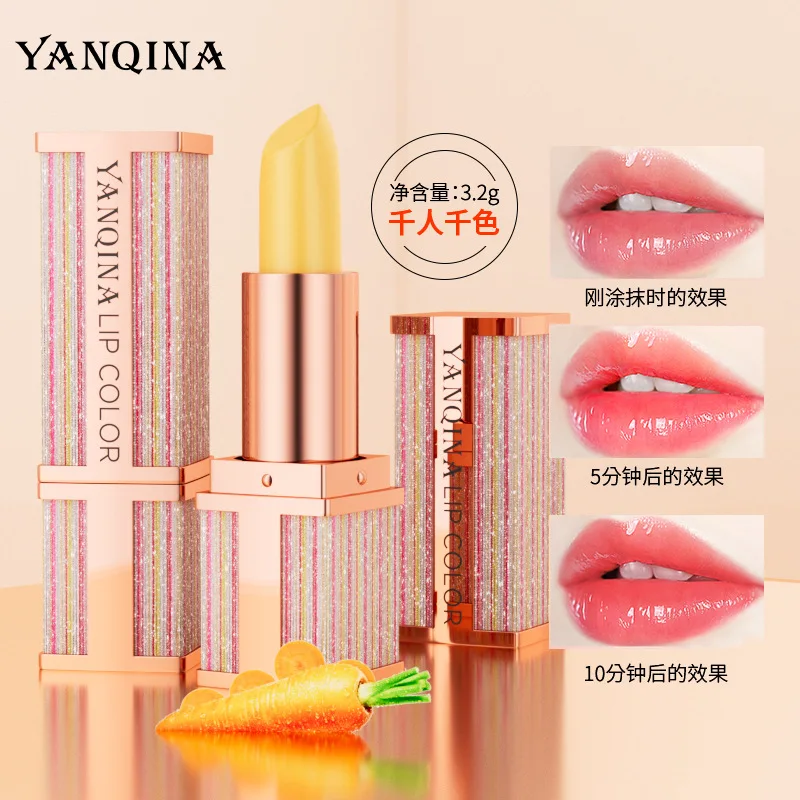 Idratante Glitter gelatina rossetto temperatura cambia colore Magic Lip Gloss trasparente lucido balsamo per le labbra Gel cosmetici per la cura delle labbra