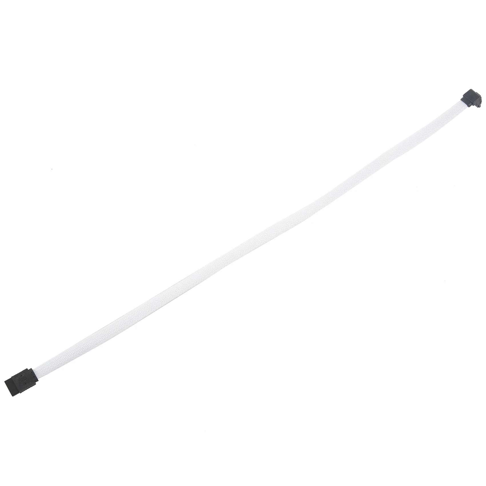 Delicate Texture-6Pcs 50CM SATA 3.0 III SATA3 7Pin Data Cable Right Angle 6Gb/S SSD Cables HDD Hard Disk Data Cord(White)