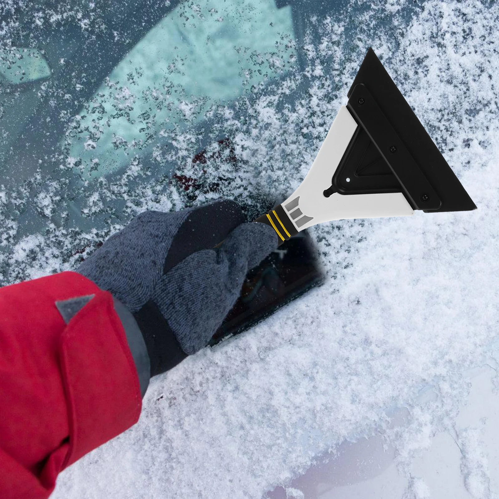 

Universal Car Snow Shovel Scraper Ice Frost Remover Tool Windshield Window Mirrors Portable Durable Plastic Auto Snow Removal