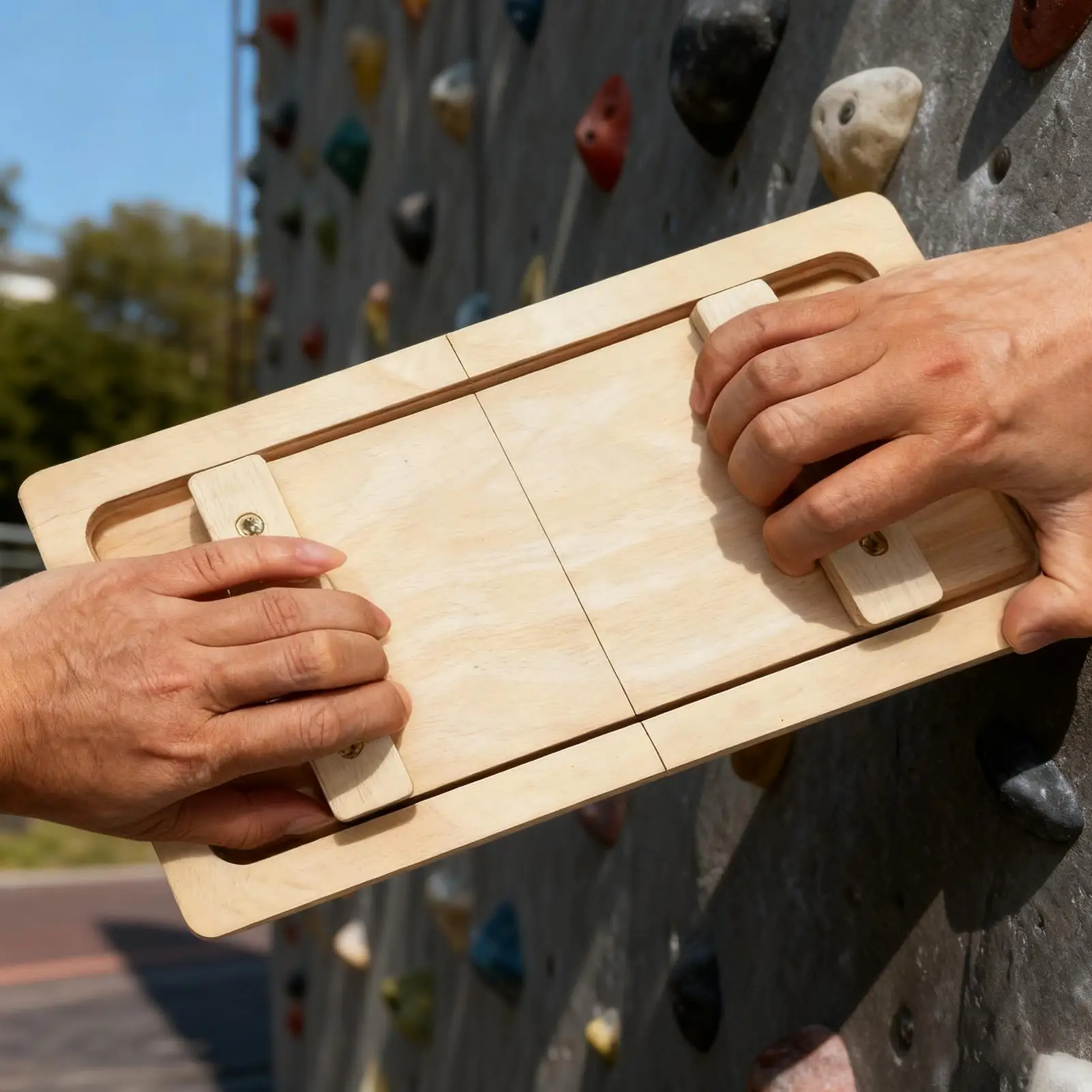 

Тренажер для скалолазания, деревянное забавное интерактивное оборудование для фитнеса, силовой тренажер для пальцев для домашнего спортзала, офиса, работы, тренировок, путешествий