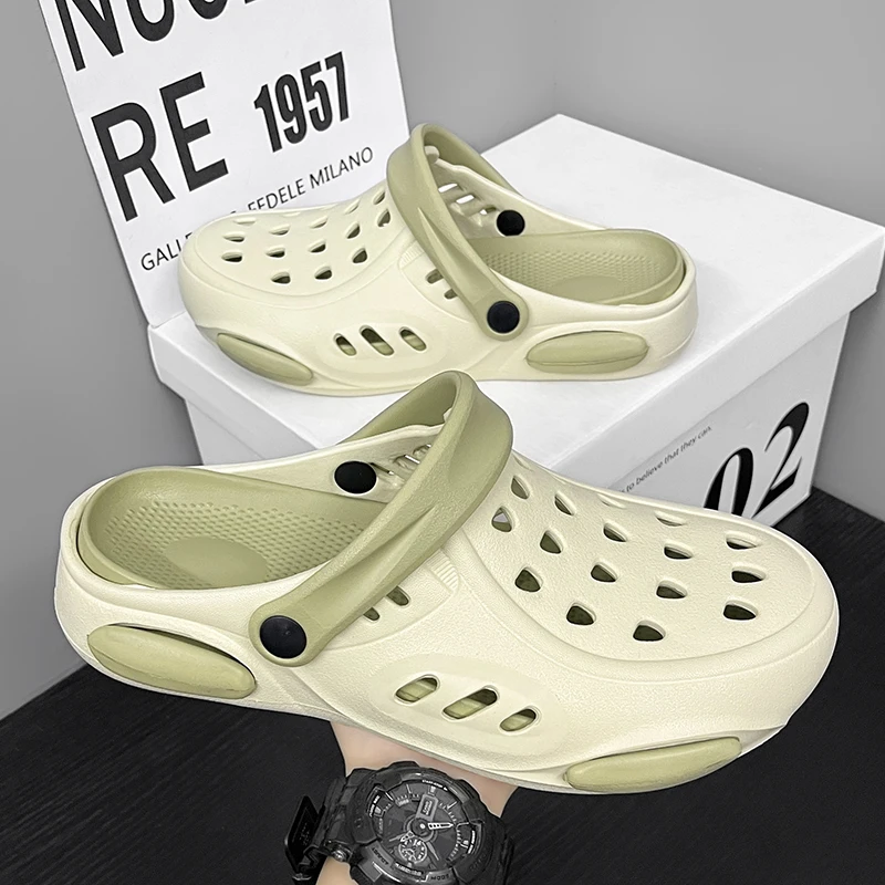 

Men's and Women's Summer 2025 New Outer Wear Cut Out Toe Slippers Outdoor Wading Sports Rafting Beach Sandals