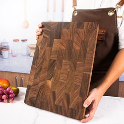 Premium Black Walnut Cutting Board Splicing Chopping Board Drain Water And Damp-proof Kitchen Tools