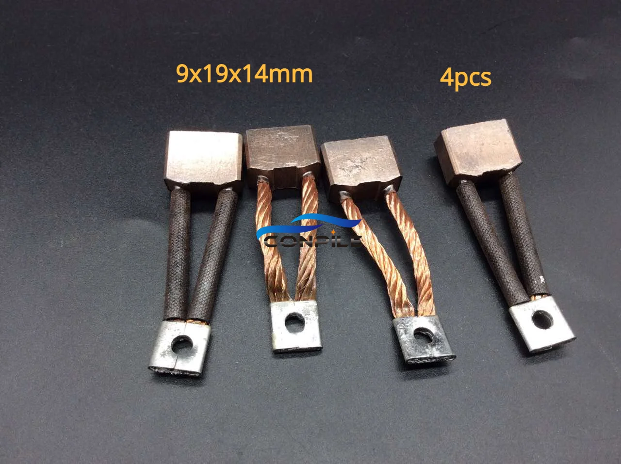 4pcs 9x19x14mm 212 high copper carbon brush for car starter motor