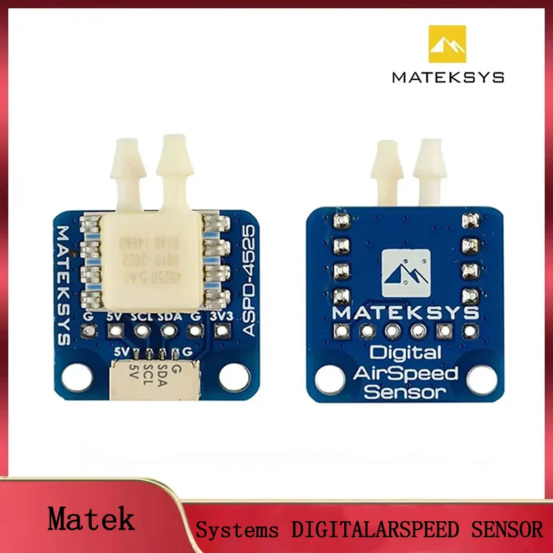 

MATEKSYS ASPD-4525 Analog Airspeed Sensor for RC FPV Racing Drone, Compatible with F405 F722 F411 WING Flight Controllers
