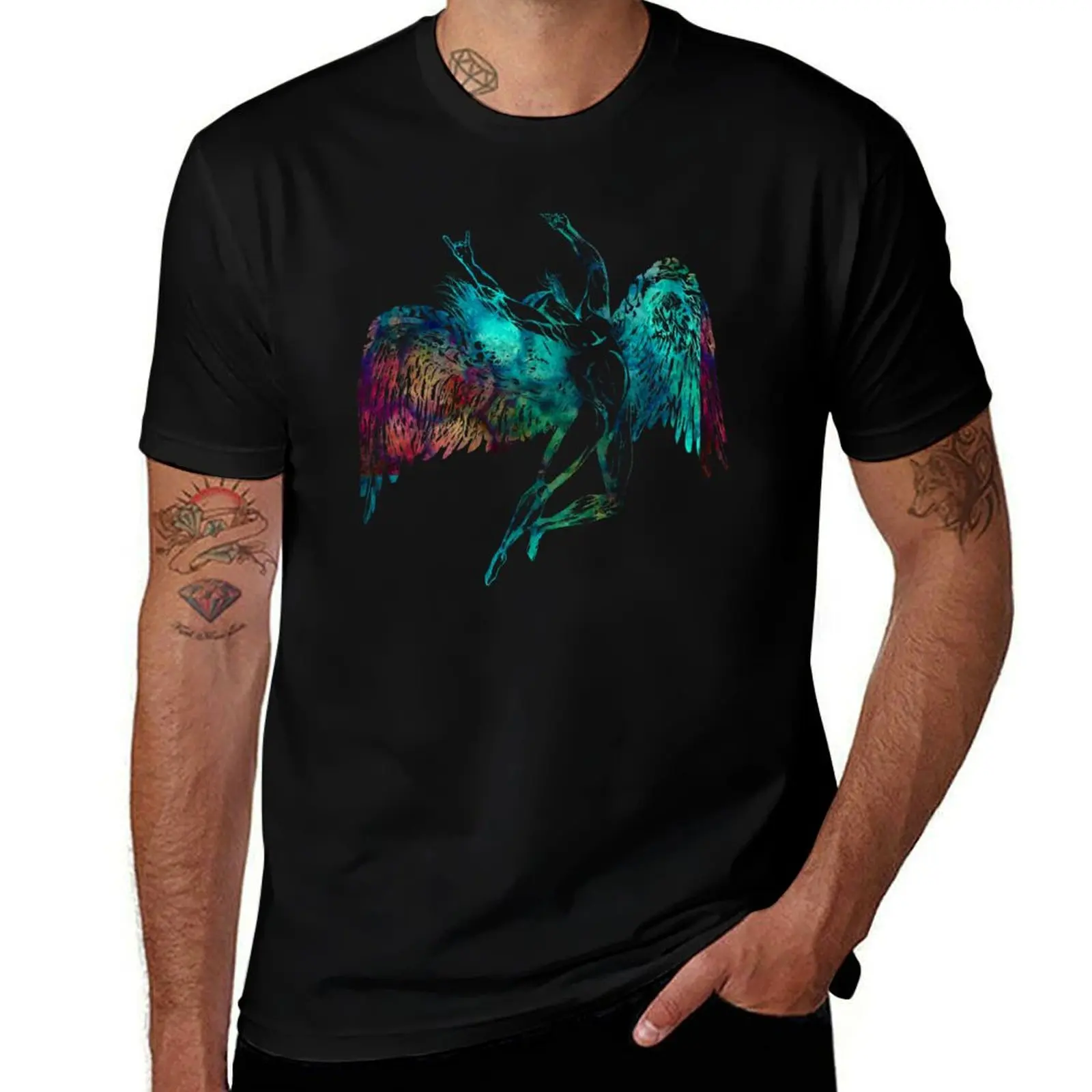 

ICARUS THROWS THE HORNS - monet waters *awesome UNLISTED designs in my portfolio* T-Shirt Cool Dry Performance T-Shirt