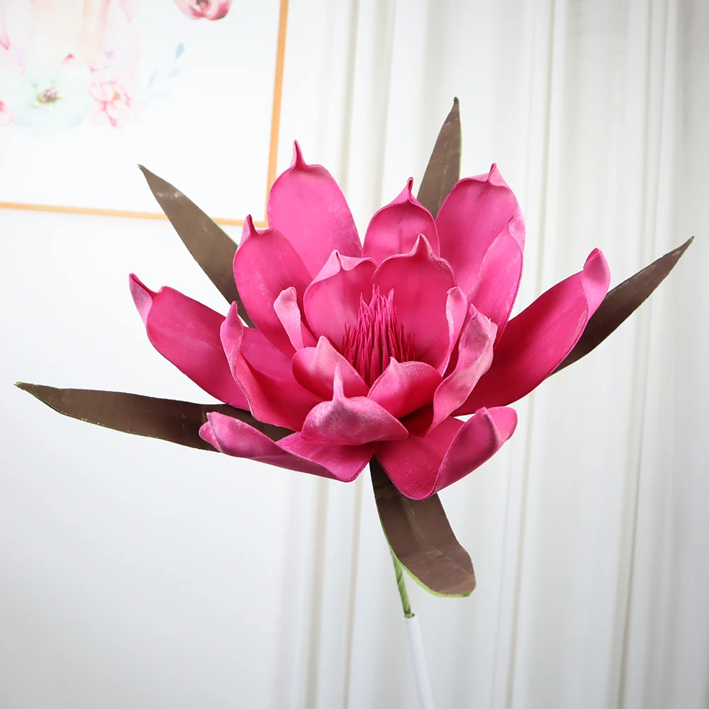 Large-scale Simulation PE Foam Magnolia Wedding Outdoor Decoration Photo Booth Backdrop Grand Performance DIY Artificial Flower