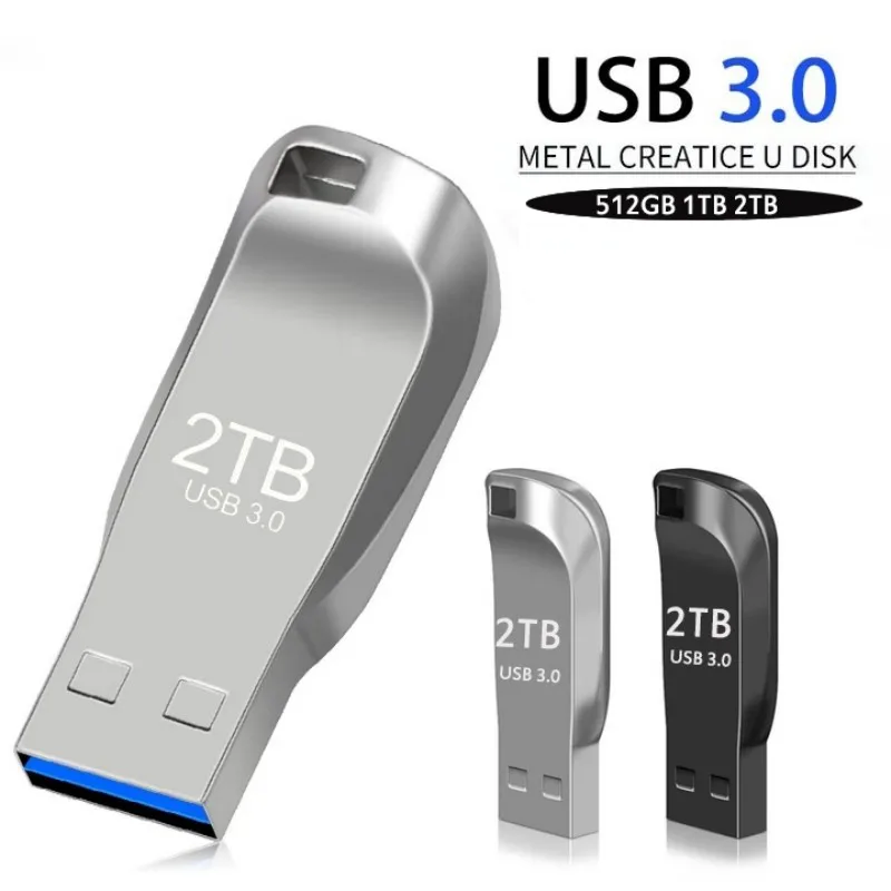 High speed USB 3.0 U Disk Flash Drive Metal Pen Drive 2TB 1TB 512G Waterproof Mini Memory Stick 32GB USB Flash Pendrive 2TB