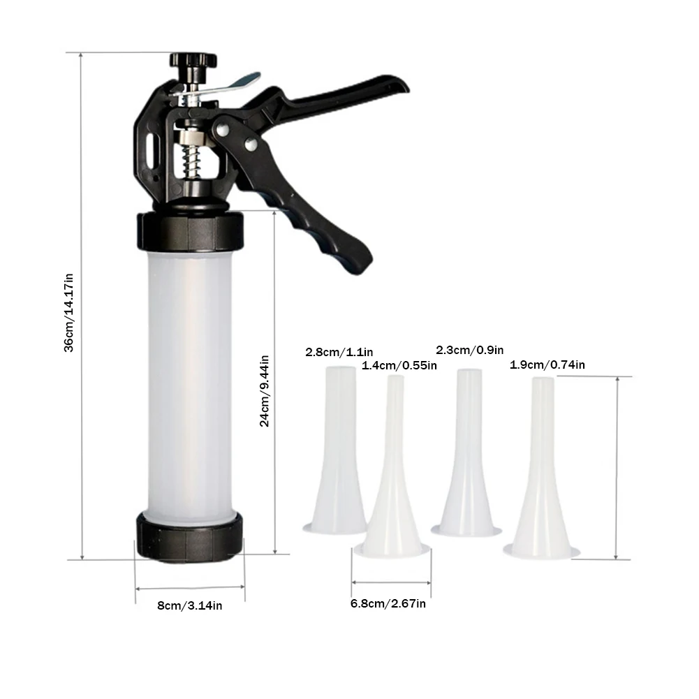 

Sausage Meatballs Filling Tool Stainless Steel Filling Machine for Sausages Household Space Saving Removable Kitchen Gadgets