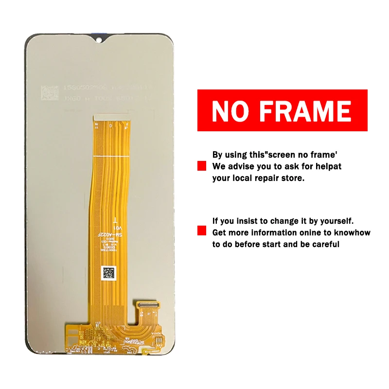 High Quality For Samsung A02 A022 LCD Display Touch Screen Digitizer For Samsung A022 LCD A022F A022M A022G with frame