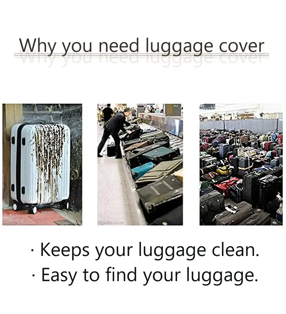 Personalizza la tua immagine nome Logo copertura per bagagli accessori da viaggio valigia elastica coperture protettive custodia antipolvere Trolley