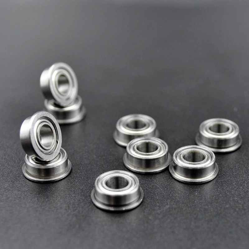 MF105ZZ MF106ZZ MF117ZZ MF126ZZ MF128ZZ  MF137ZZ  MF148ZZ Miniature Flange Bearing Thin Wall Metal Shielded Flanged Bearings