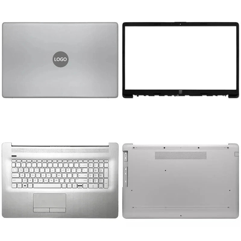 

New For HP Pavilion 17-BY 17-CA 17T-BY 470 G7 Laptop LCD Back Cover Front Bezel Upper Palmrest Bottom Base Case Keyboard Hinges