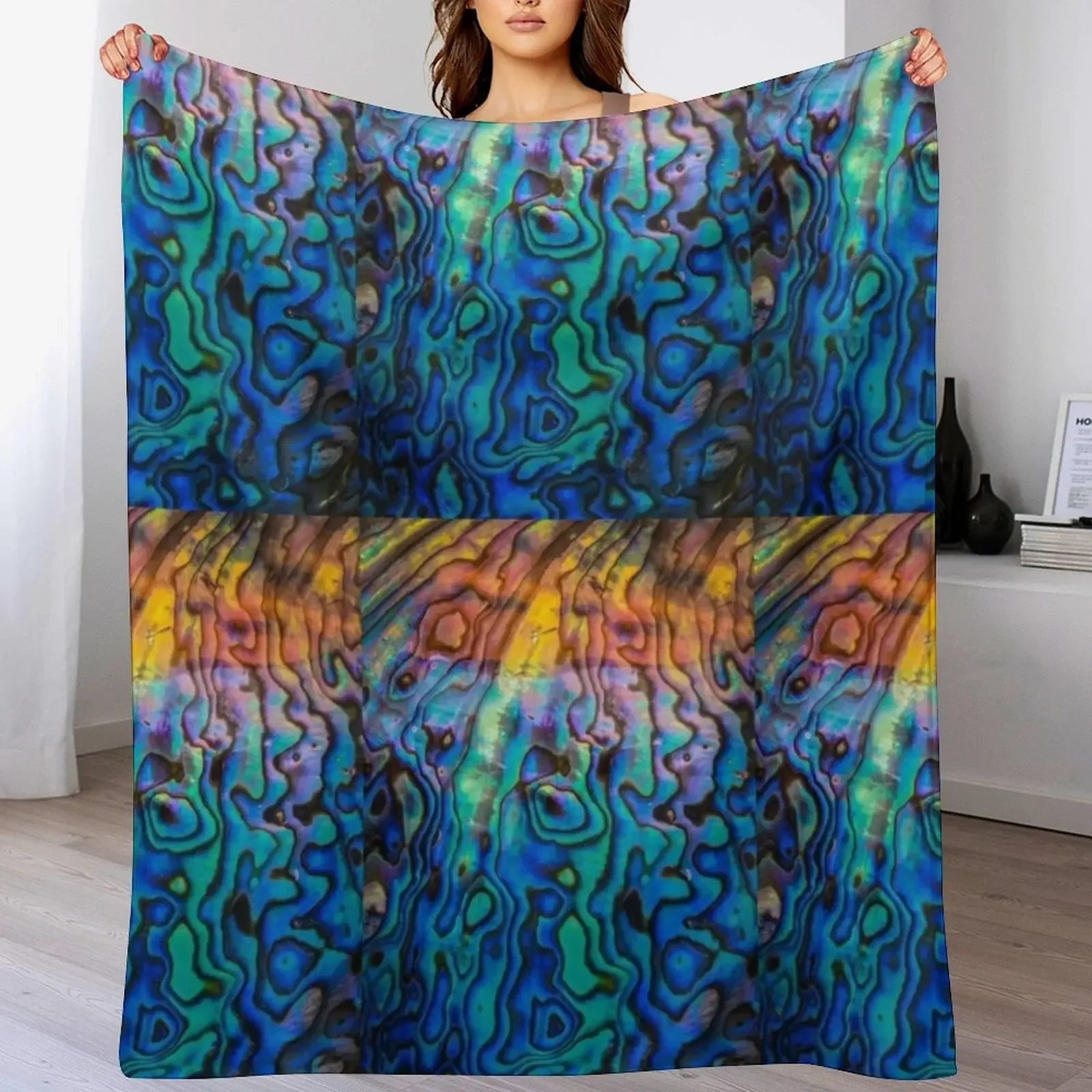 

Paua Throw Blanket Air Conditioner Soft Blanket for Office Home