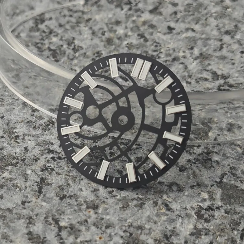 For dial hollow mechanical surface NH72 modified BGW9 luminous NH71 mechanical watch accessories 28.5mm