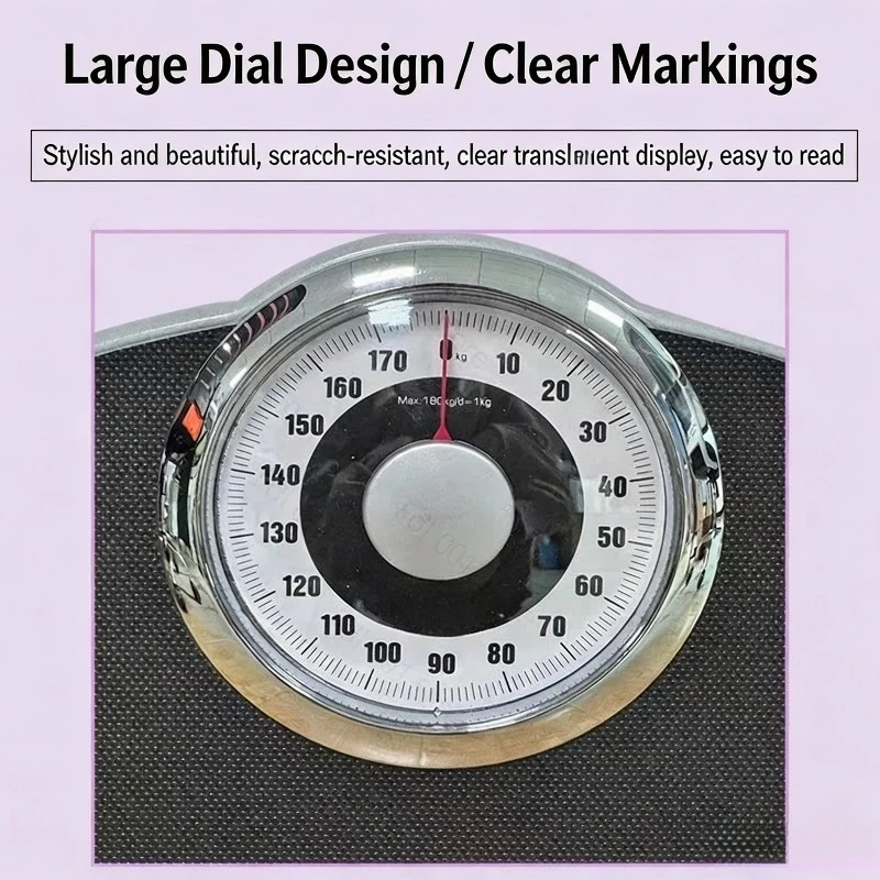 Portable Non‑Electronic Analog Mechanical Body Weight Scale, Precision Balance for Home Health Measurement