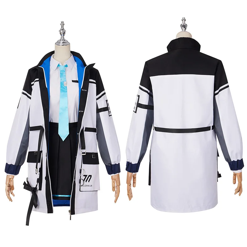 Game Blue Archive Tendou Arisu Cosplay Cool Coat and Pleated skirt Women Halloween Outfit Costume B