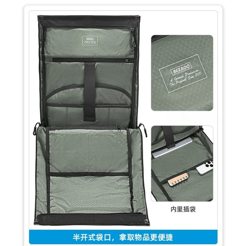 Dual-shoulder bag - waterproof business roll-top expansion large-capacity computer bag - fashionable and casual backpack