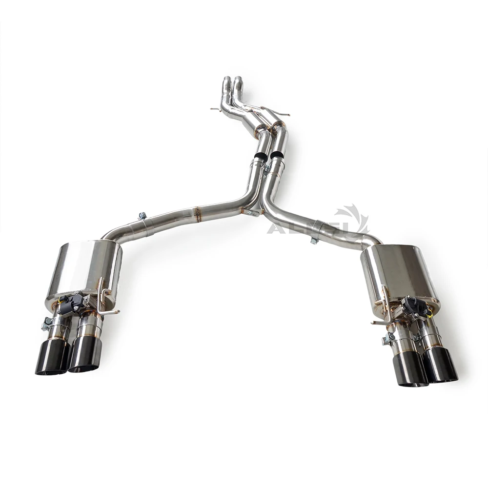 Cat back exhaust mid section with resonator exhaust Valve  exhaust for  Audi S5 3.0T  B8 2013-2016