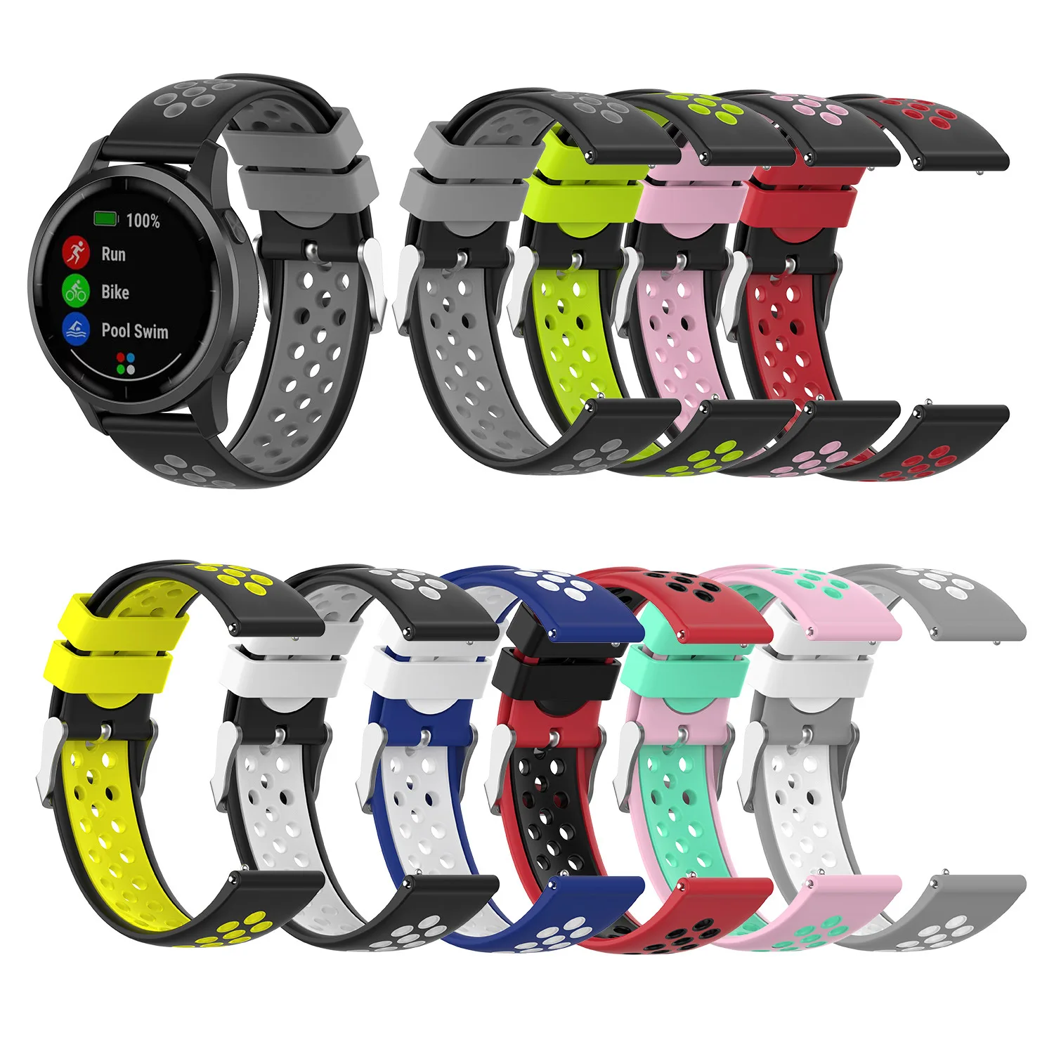 Mi Watch S1 active Pro Silicone Bracelet For Xiaomi Mi Watch S2 42 46mm/ color 2 Strap Band Straps MI watch Sports Wristband