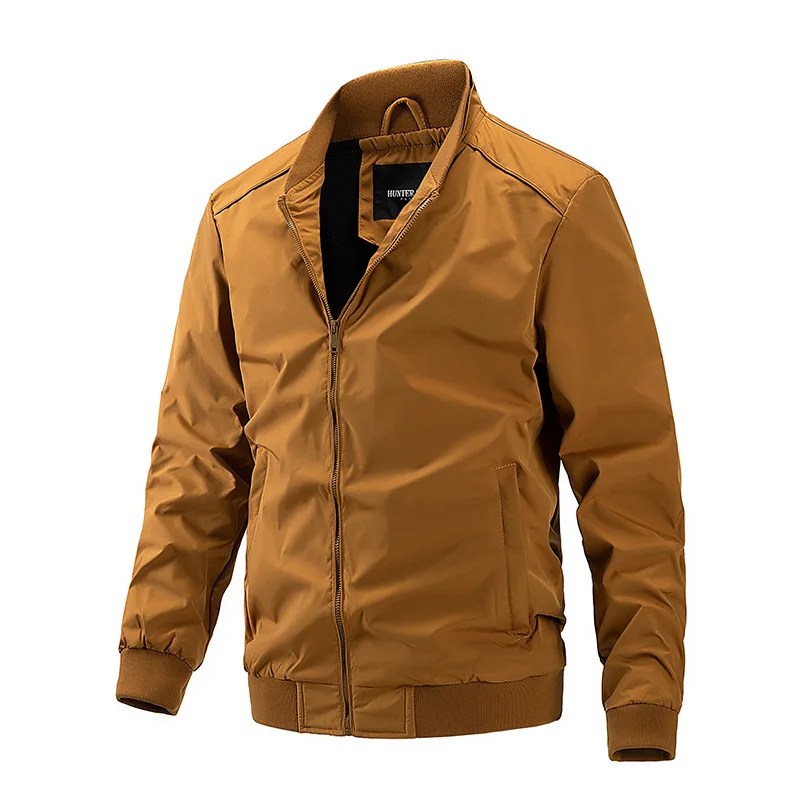 

Jacket Men's Coat New Men's Clothing Autumn and Winter Jacket Stand-up Collar Jacket Men's Loose and Comfortable Temperament