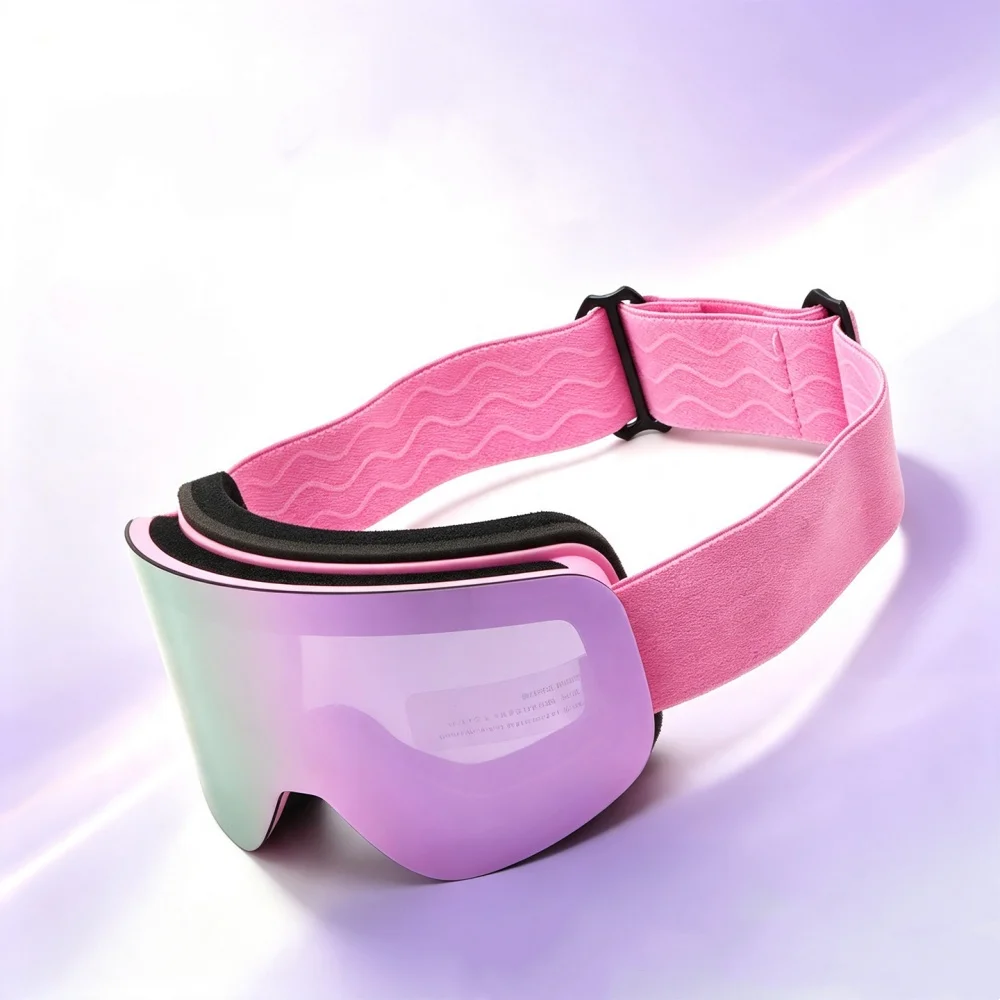 Unisex HD Snow Goggles Double Layer Anti-Fog Wind Resistant UV400 Skiing Goggles for Ski Slope, Snowboard and Ice Skating
