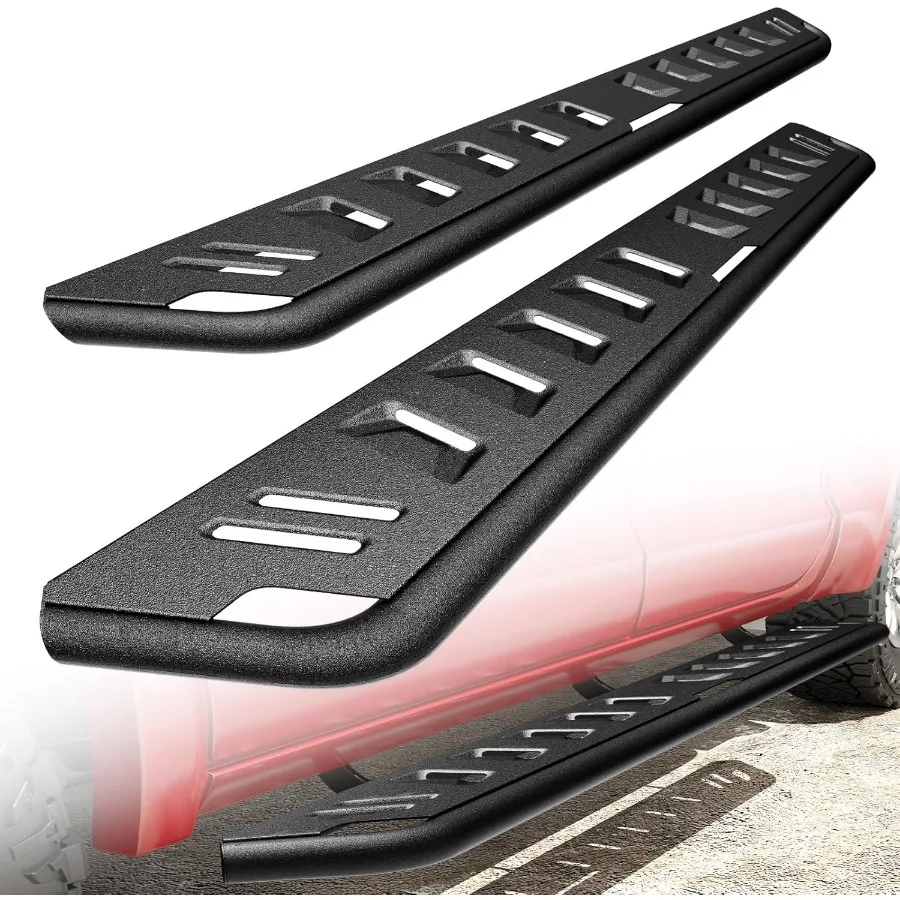 

Tubular 7 Textured Black Running Board Custom Fit for 20192025 Dodge Ram 1500 Crew Cab Ideal for OffRoad and Urban Driving Enha