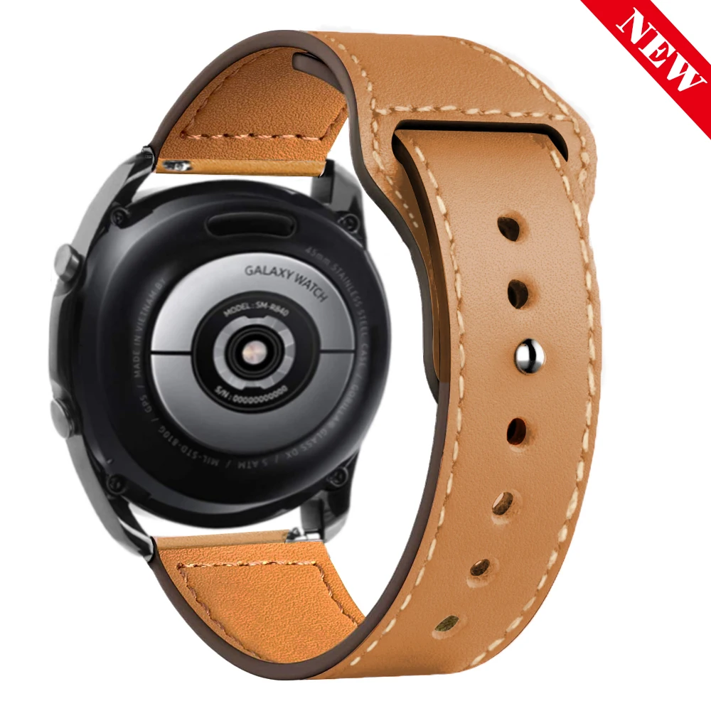 20mm 22mm Leather strap