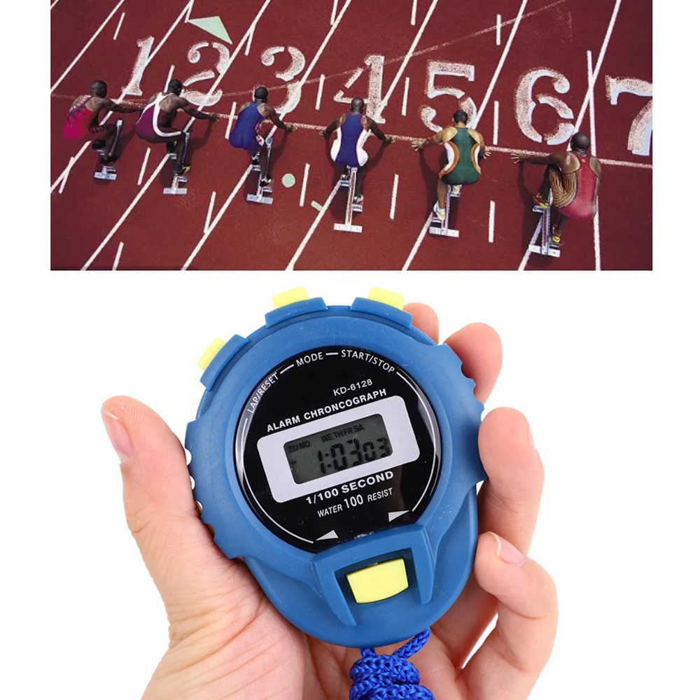 Digital Stopwatch Handheld LCD Stopwatch Sports Timer Equipment Sports Stopwatch Timer Stopwatch Watch with String for Sports