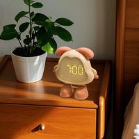 Kids Alarm Clock Funny Dog Shape Desk Clock With Night Light Multifunctional Children Sleep Trainer Indoor Home Decoration For